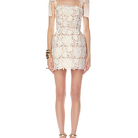 Maia Sleeveless White Mini Dress White