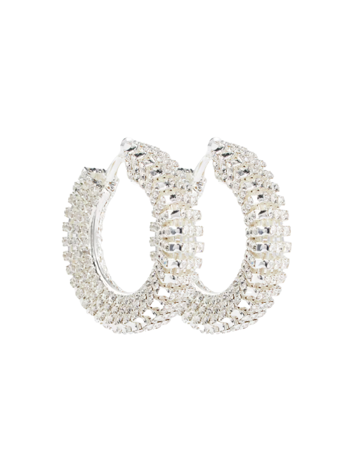 Crystal Hoop Earrings Crystal