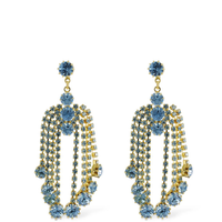 Crystal cascade drop earrings