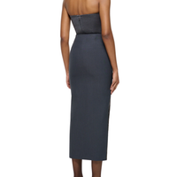 Diamante Crepe Split Maxi Skirt Set