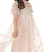 Lilybelle Sequin Kids Dress Pink