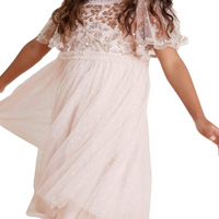 Lilybelle Sequin Kids Dress Pink