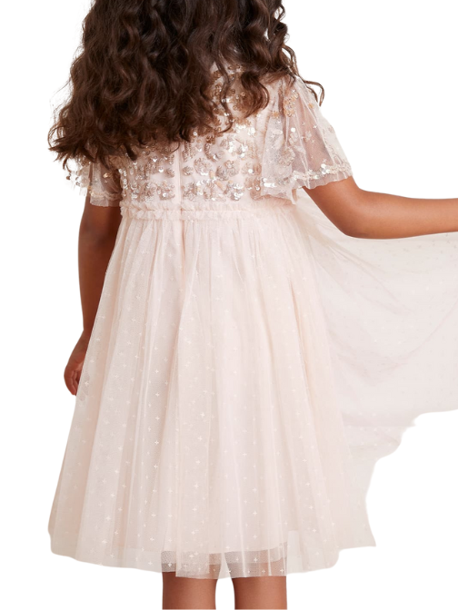 Lilybelle Sequin Kids Dress Pink