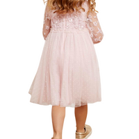 Lilybelle Long Sleeve Kids Dress Pink