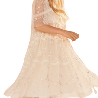 Sweetheart Lace Kids Dress Champagne