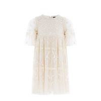 Sweetheart Lace Kids Dress Champagne