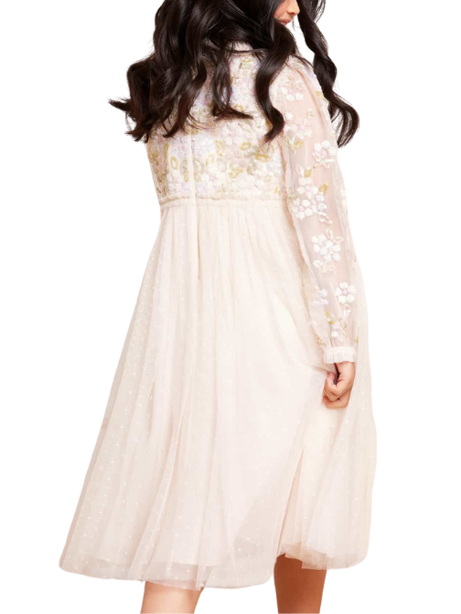 Lena Bodice Kids Dress Champagne