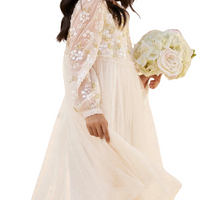 Lena Bodice Kids Dress Champagne