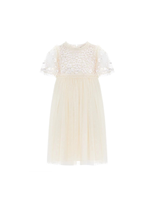 Lilybelle Sequin Kids Dress Champagne