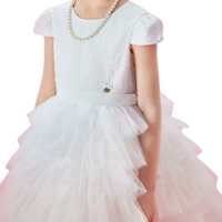 Ruffle Dress White