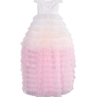 Ruffle Dress White
