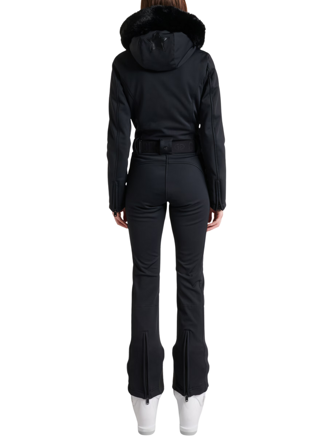Parry Faux Border Ski Suit Black
