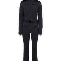 Parry Faux Border Ski Suit Black