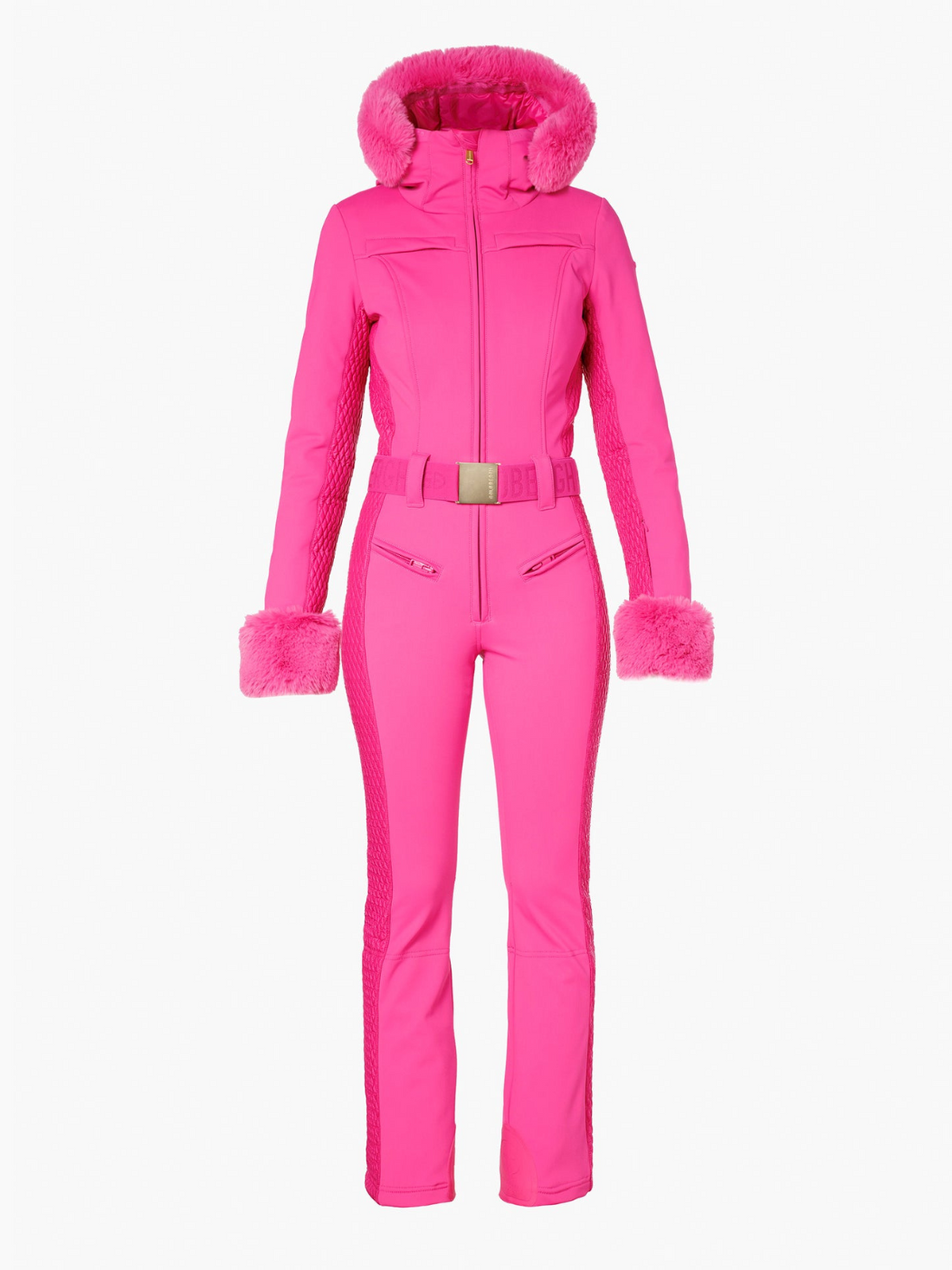 Angele Faux Border Ski Suit Pink