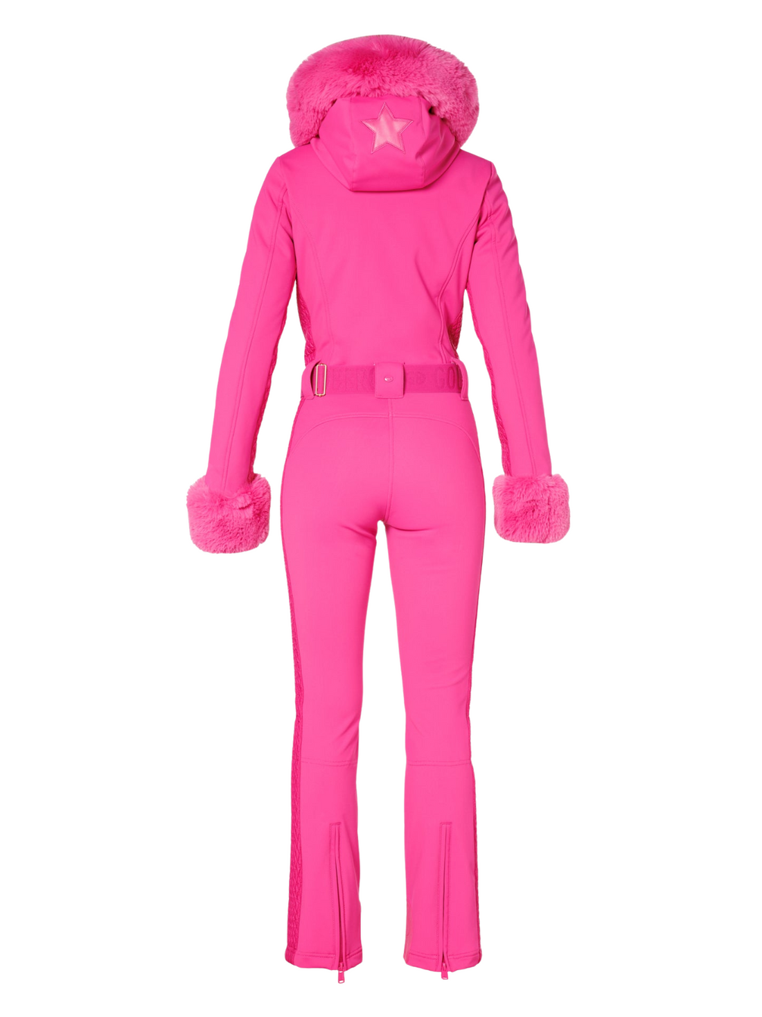 Angele Faux Border Ski Suit Pink