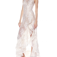 Sicilia Silver Sequin Maxi Dress