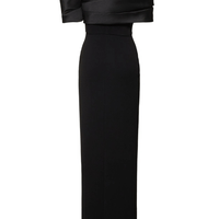 Alexis Twill & Crepe Maxi Dress Black by Solace London - Rental Hong Kong