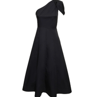 Asymmetric Cotton Poplin Midi Dress Black by Roland Mouret - Rental Hong Kong
