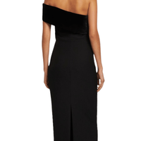 Asymmetric Stretch Cady Midi Dress Black by Roland Mouret - Rental Hong Kong