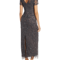 Beaded Mesh Column Gown by Pisarro Nights - Rental Hong Kong