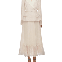 Belted Pleated Midi Dress by Self Portrait - Rental Hong Kong