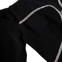 Black Off Shoulder Heavy Crepe Midi Dress by Self Portrait - Rental Hong Kong