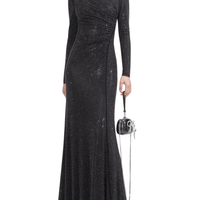 Black Rhinestone Mesh Cut Out Maxi Dress by Self Portrait - Rental Hong Kong