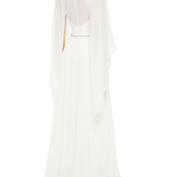 Bloom Cape - Back Chiffon Bridal Gown by Jenny Packham - Rental Hong Kong