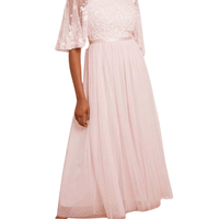Bonnie Bow Bodice Ankle Gown by Needle & Thread - Rental Hong Kong