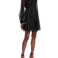 Bow Tulle Mini Dress Black by Zimmermann - Rental Hong Kong