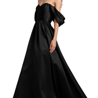 Bridesmaids Viktor Off - The - Shoulder Gown Black by Vera Wang Bride - Rental Hong Kong