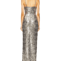 Cache Dress Silver by Line & Dot - Rental Hong Kong