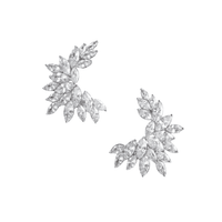 Crystal Cuff Earrings by Self Portrait - Rental Hong Kong