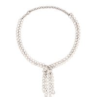 Crystal - Embellished Fringed Necklace by Alessandra Rich - Rental Hong Kong