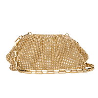 Gold Chainmail Clutch Bag by Self Portrait - Rental Hong Kong
