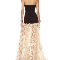 Harper Strapless Black and Beige Gown Black by Bronx and Banco - Rental Hong Kong