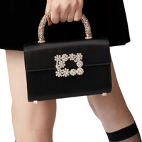 Jewel Efflorescence Mini Bag Black by Roger Vivier - Rental Hong Kong