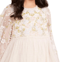 Lena Bodice Kids Dress Champagne by Needle & Thread - Rental Hong Kong