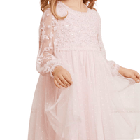 Lilybelle Long Sleeve Kids Dress Pink by Needle & Thread - Rental Hong Kong