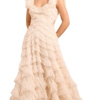 Lola Backless Gown Cream by Needle & Thread - Rental Hong Kong