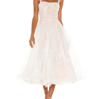 Mademoiselle Bridal Midi Dress by Bronx and Banco - Rental Hong Kong