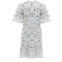 Meadow Sequin Mini Dress Green by Needle & Thread - Rental Hong Kong