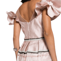 Off Shoulder Satin Maxi Dress by Gemy Maalouf - Rental Hong Kong