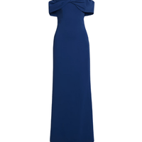 Off - The - Shoulder Twisted Cady Gown by Badgley Mischka - Rental Hong Kong