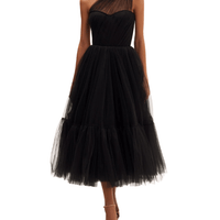 One - Shoulder Cocktail Tulle Dress Black by Milla - Rental Hong Kong