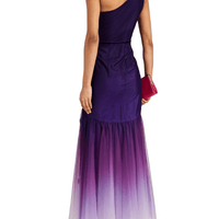 One - Shoulder Floral Tulle Gown by Marchesa Notte - Rental Hong Kong