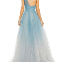 One Shoulder Ombre Ball Gown by Mac Duggal - Rental Hong Kong