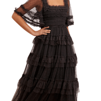 Peaches Smocked Ankle Gown by Needle & Thread - Rental Hong Kong