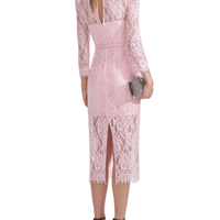 Pink Lace Bustier Midi Dress by Self Portrait - Rental Hong Kong