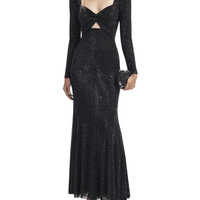 Rhinestone Mesh Sweetheart Midi Dress Black by Self Portrait - Rental Hong Kong